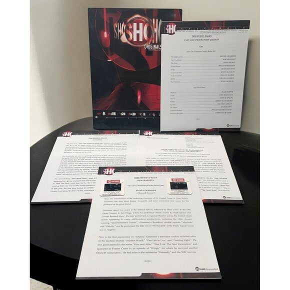 The Sports Pages Movie Press Kit Showtime 2000 Kelsey Grammer Bob Newhart
